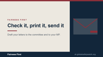 Draft your letters. Two minutes